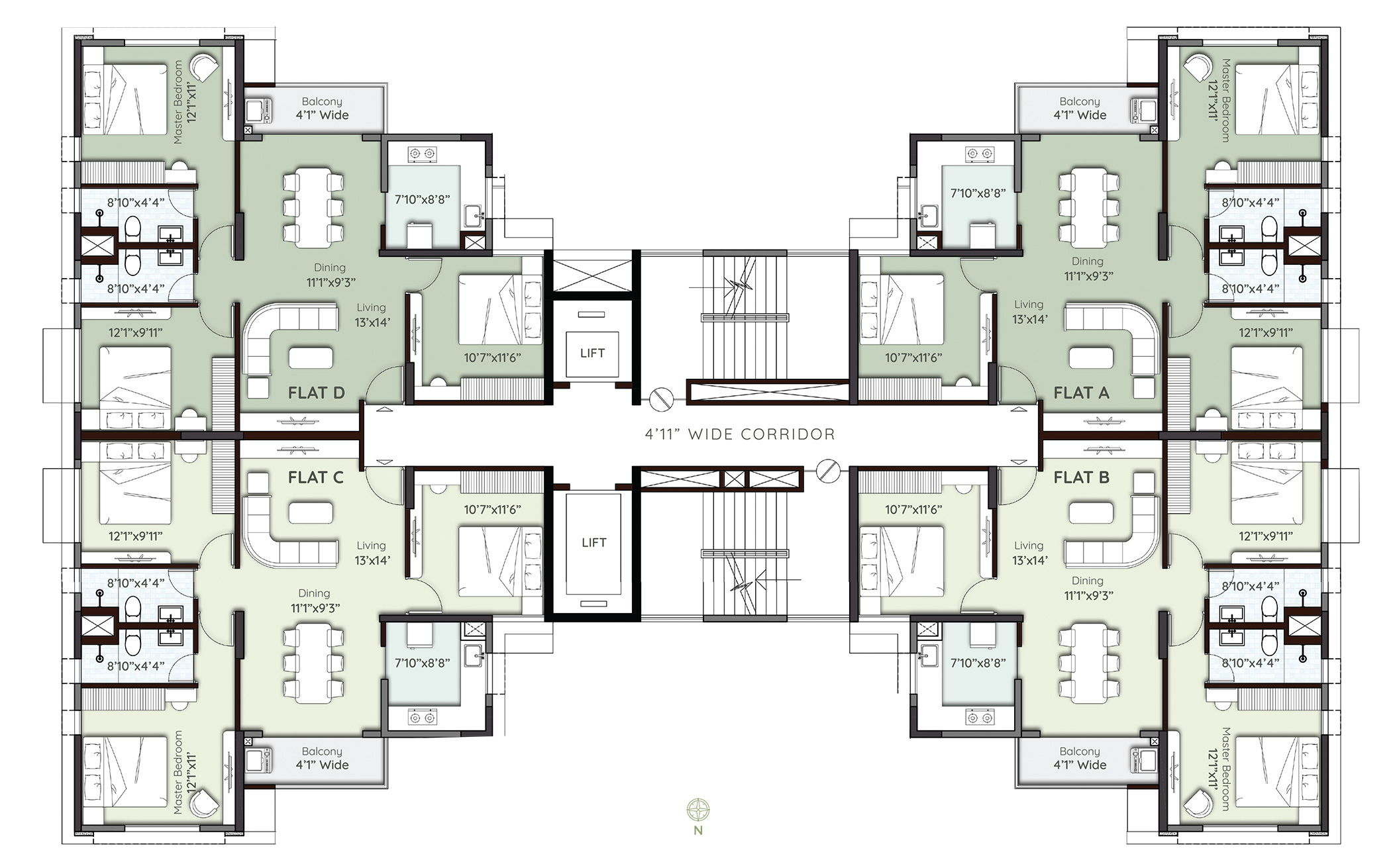 Tower5-Typical Floor Plan