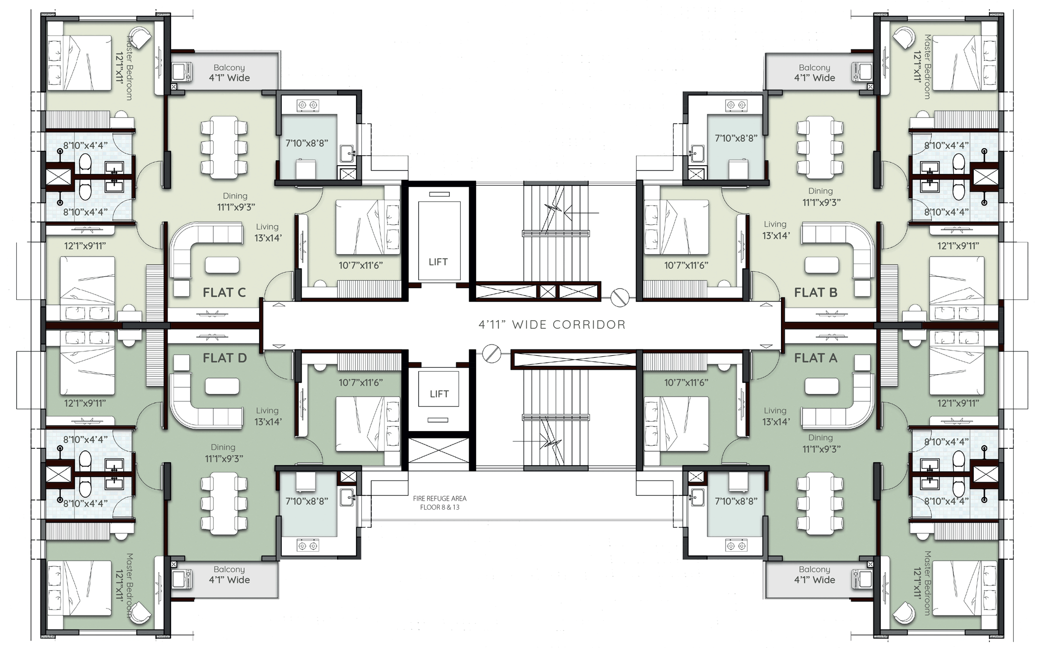 Tower6-Second Floor Plan